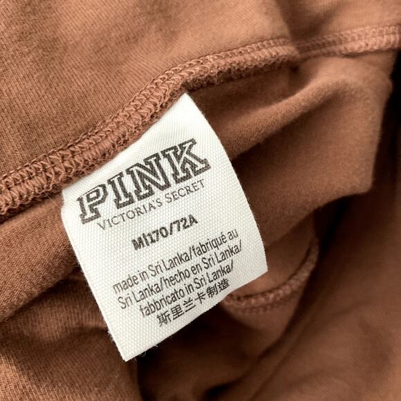 Pink by Victoria's Secret Twist Waist Biker Shorts - Brown - Medium - Picture 4 of 7